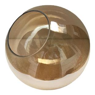 透明圆球形玻璃开口灯罩泡泡魔豆分子吊灯台灯吸顶灯单孔外壳配件