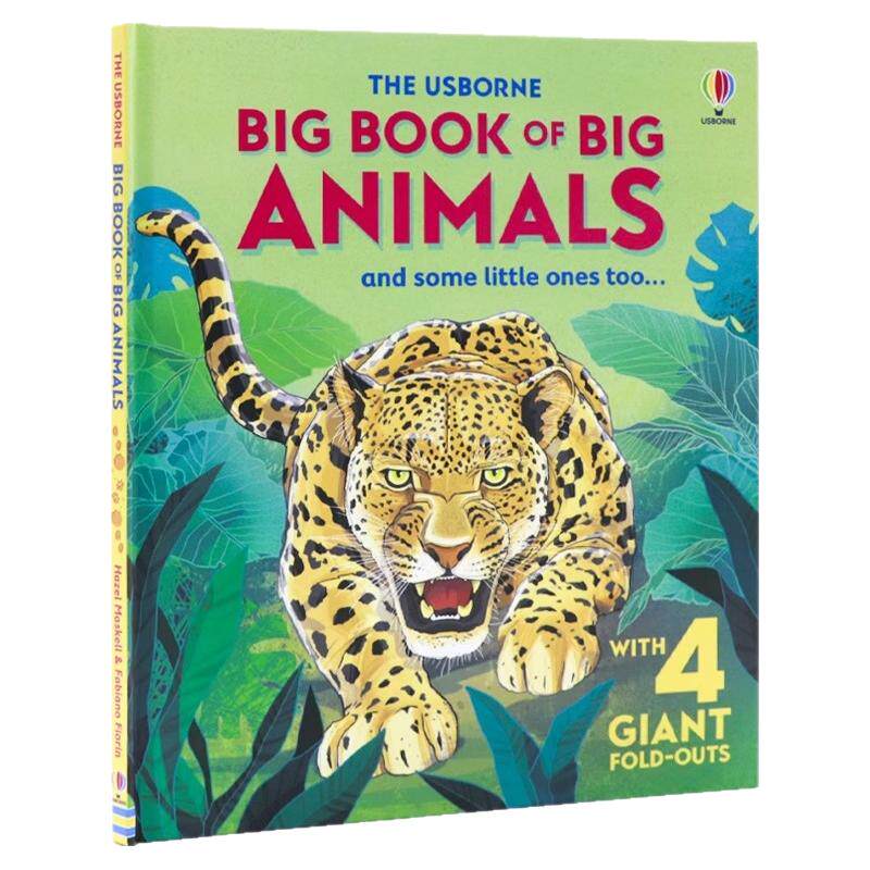 英文原版 大型动物书 Big Book of Big Animals 儿童科普绘本 超大折叠页 探索世界最大动物 激发孩子探索 精装绘本 Hazel Maskell