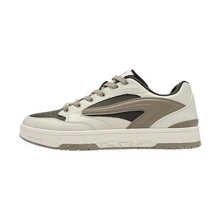 【商场同款】乔丹榫卯男板鞋黑色皮面休闲鞋子运动鞋053244590