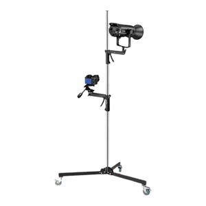 (Godox)神牛枪把灯架单反相机俯拍三脚架升降架摄影灯架影棚直播补光手机支架闪光灯笔记本托盘可移动滑轮