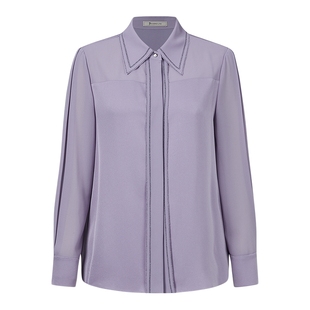 【醋纤】NAERSI娜尔思叠透叠透工艺衬衫优雅自在26年春季新款上衣