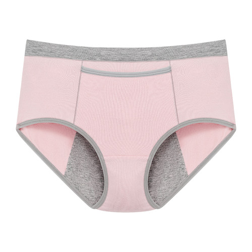 2条浪莎生理内裤女士月经期安全裤高腰透气不易侧漏纯棉裆姨妈裤