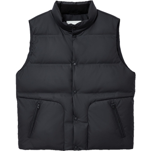 【AT系列】杰克琼斯男装羽绒马甲冬季新款立领纯色休闲保暖上衣