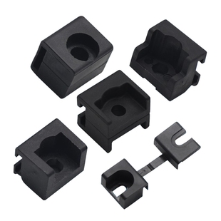 RG001-1-2-3-5-8锁杆导向件紧固件PA6塑料槽配电箱柜门附件定位块