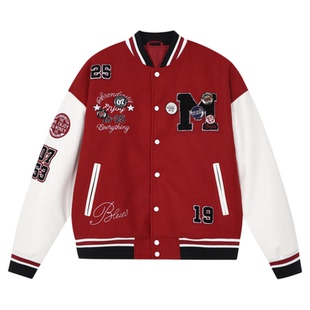MEDM 七周年专属户外风休闲棒球服美式潮流男女宽松立领夹克外套