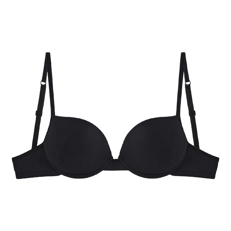 INTIMISSIMI性感聚拢青年女性文胸女3/4罩杯黑色光面内衣正品特价