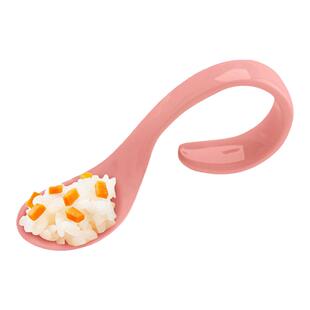 busybear宝宝学吃饭训练辅食勺子婴儿勺自主进食弯曲叉勺餐具套装