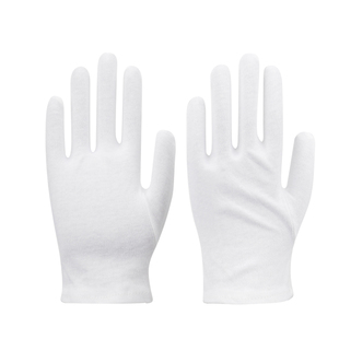 纯棉白手套文玩礼仪薄款盘玩儿童学生升旗表演开车交通指挥加绒