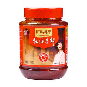 恒星牌红油豆瓣酱2斤正宗四川味