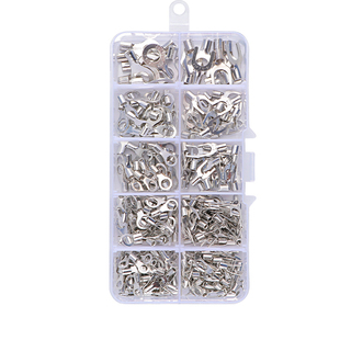 冷压裸端子OT/UT接线端子圆型叉形接线耳SNB/RNB 铜压开口鼻套装