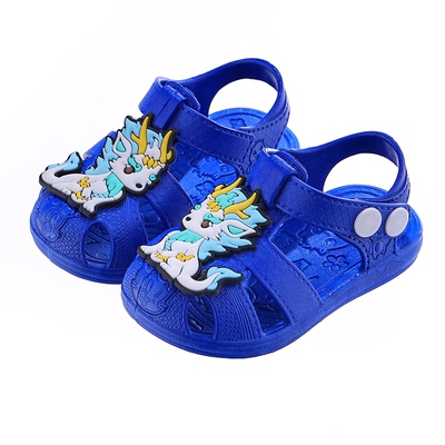 宝宝凉鞋男童包头卡通防滑学步鞋