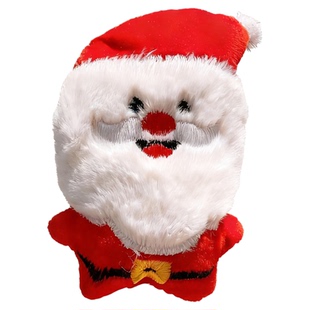 圣诞节胸针可爱女圣诞小礼物卡通毛绒玩偶别针毛衣围巾包包装饰品