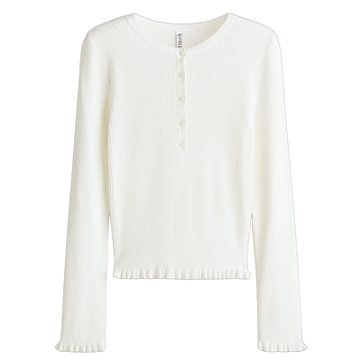 HM春季女装罗纹针织上衣1316037