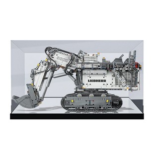 亚克力展示盒 适用乐高42100利勃海尔R9800挖掘机积木模型防尘罩
