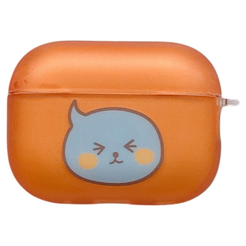 MoreRex 韩国卡通橙汁酷儿带挂坠适用苹果AirPods5保护壳airpods2/3/4蓝牙无线耳机套airpodspro二三四代新款