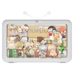 乐一百适用于泡泡玛特DIMOO如果今天星期八系列手办防尘罩展示盒