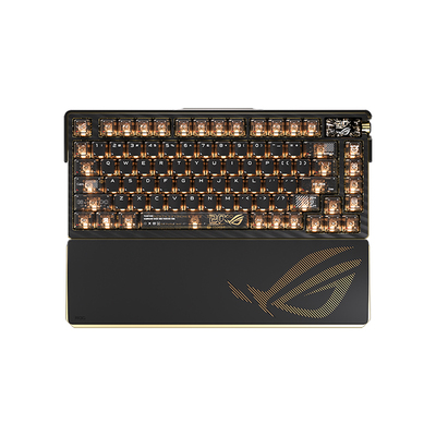 ROG夜魔Extreme 20周年版机械键盘三模75配列客制化8K回报24K镀金
