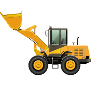 工程车汽车贴纸挖掘机卡车图案墙贴儿童房铲车卧室自粘防水壁纸