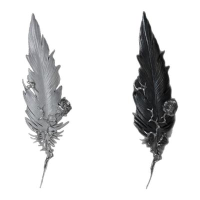 原创羽毛胸针小众独特简