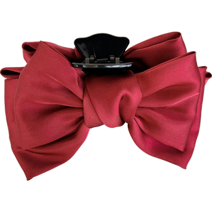 公主蝴蝶结抓夹过年发夹子红色新款小女孩鲨鱼夹洋气儿童发卡头饰