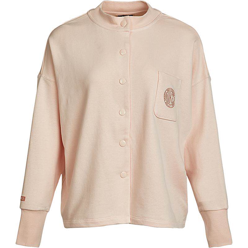 Nike/耐克正品当季新款女子休闲按扣开衫运动夹克外套 CZ8563-805