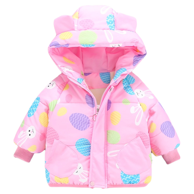 女童棉服冬季洋气夹棉外套