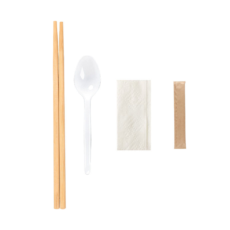 质量好的筷子勺子外卖餐具四件套