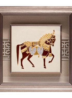 金箔马到成功马摆件马年吉祥物