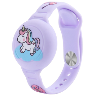 airtag保护套适用苹果定位防丢器防水表带airtag卡通儿童手环腕带airtags防水保护套跟踪定位老人小孩tag壳