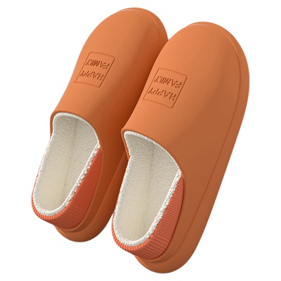 防水棉拖鞋女款室内居家防滑加绒