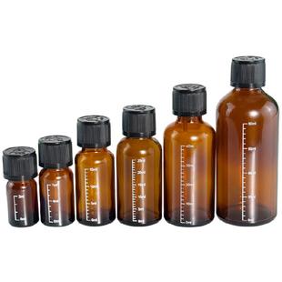 精油分装瓶安全盖玻璃瓶棕色避光茶油精华液液体调配瓶小空瓶便携