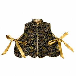 女童新中式黄色丝绒半身裙2025秋冬儿童国风时髦裙子半身长裙冬季