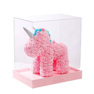 永生花独角兽玫瑰花束礼盒走心马年生日元旦礼物送女友老婆闺蜜