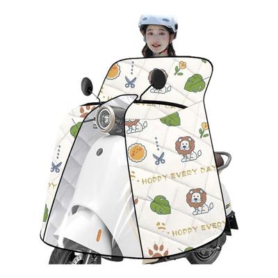 中厚款斗篷式爱玛雅迪电动车挡风被四季通用加厚保暖电瓶车防风罩