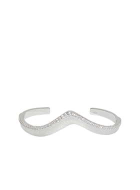 HERBE合璧 白沙系列海鸥细手镯 手工钉砂工艺开口镯