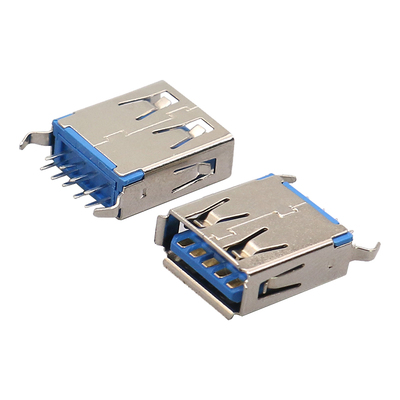 usb3.0母座度直立式接口利洲电子