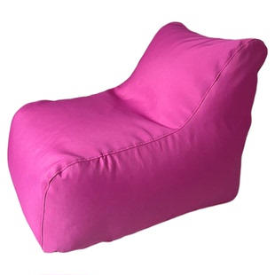 网红玫红粉色海边沙滩景点遮阳伞定制户外防水懒人沙发休闲桌躺椅