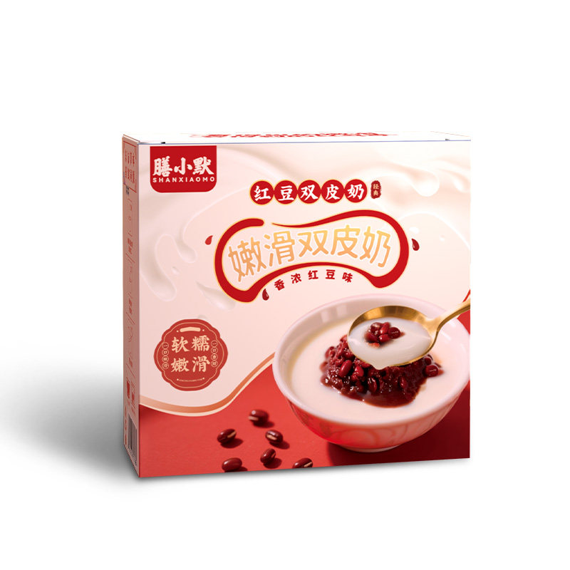 膳小默红豆双皮奶开盖即早餐碗装代餐营养免煮懒人速食粥广式甜品
