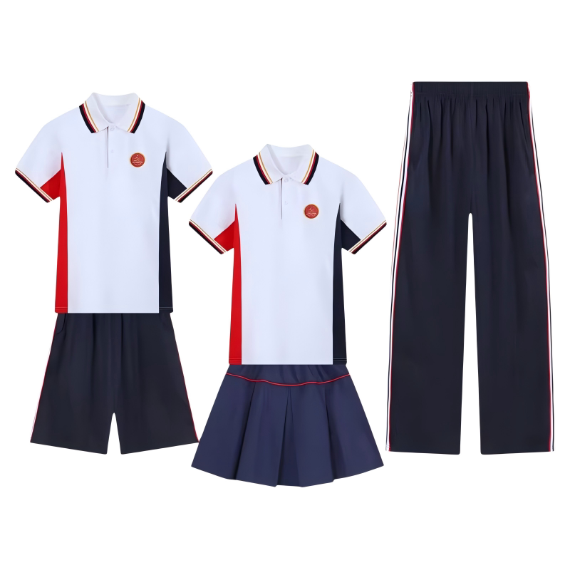 吉安市统一夏款中小学生校服套装
