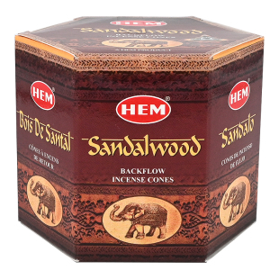 倒流香粒印度进口HEM檀香木鼠尾草茉莉室内房间香薰塔香天然持久