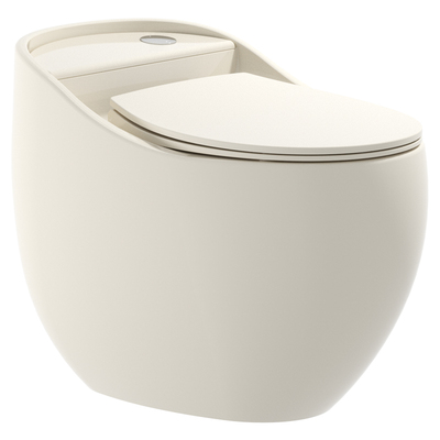 水美仕奶油风坐便器创意蛋形马桶