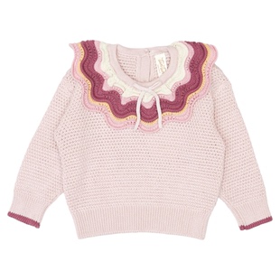 3件5折 Little现货美国tuntun FW25儿童pima棉毛衣针织衫打底裤