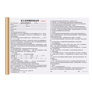 【员工试用期合同】新劳动合同个体户临时工劳务派遣合作合伙协议