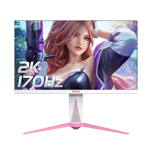 AOC爱攻Agon 27英寸粉色AG275QSR电竞2K320Hz电脑显示器240屏女生