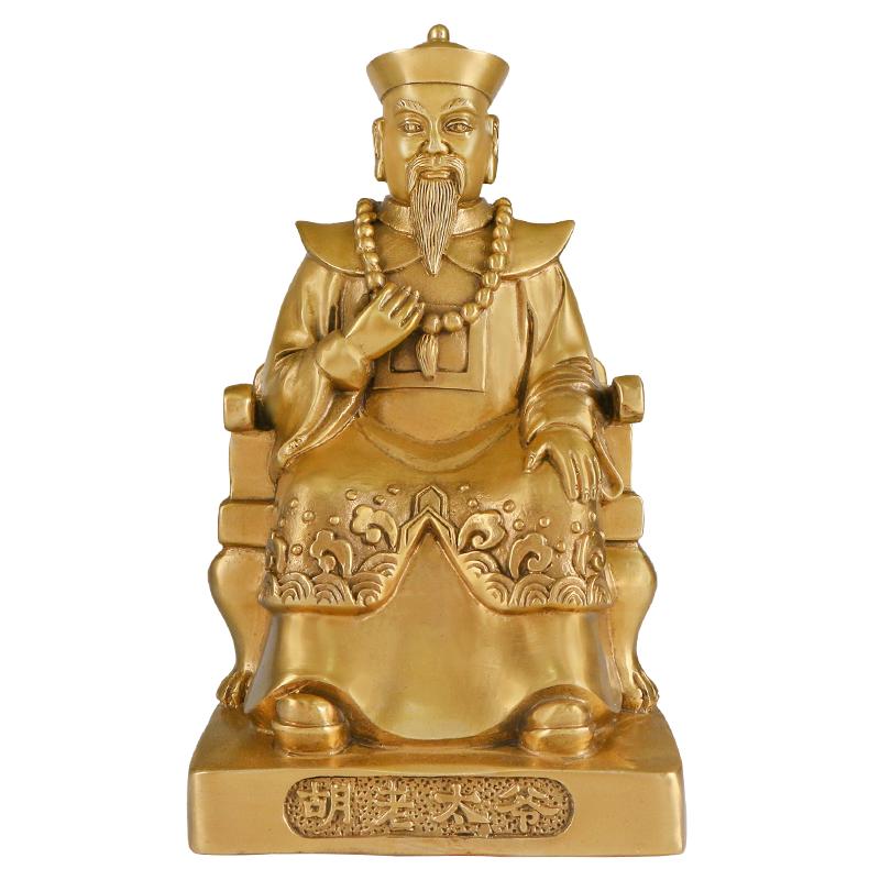 胡老太爷太奶神像铜家用桌面摆件