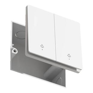 超薄智能开关面板Mesh1.0全屋双控手机语音遥控控制已接入米家APP