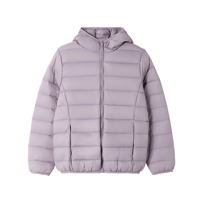 尚静连帽90鸭绒羽绒服