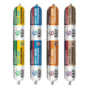 995中性硅酮结构胶室外门窗强力快干透明白色黑色防水耐候玻璃胶