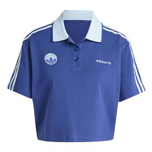 纯棉运动短款短袖POLO衫女装夏季adidas阿迪达斯官方三叶草