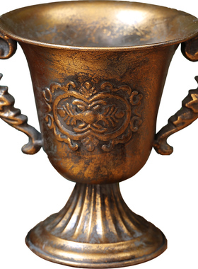 铁艺复古欧式花盆装饰艺术摆件